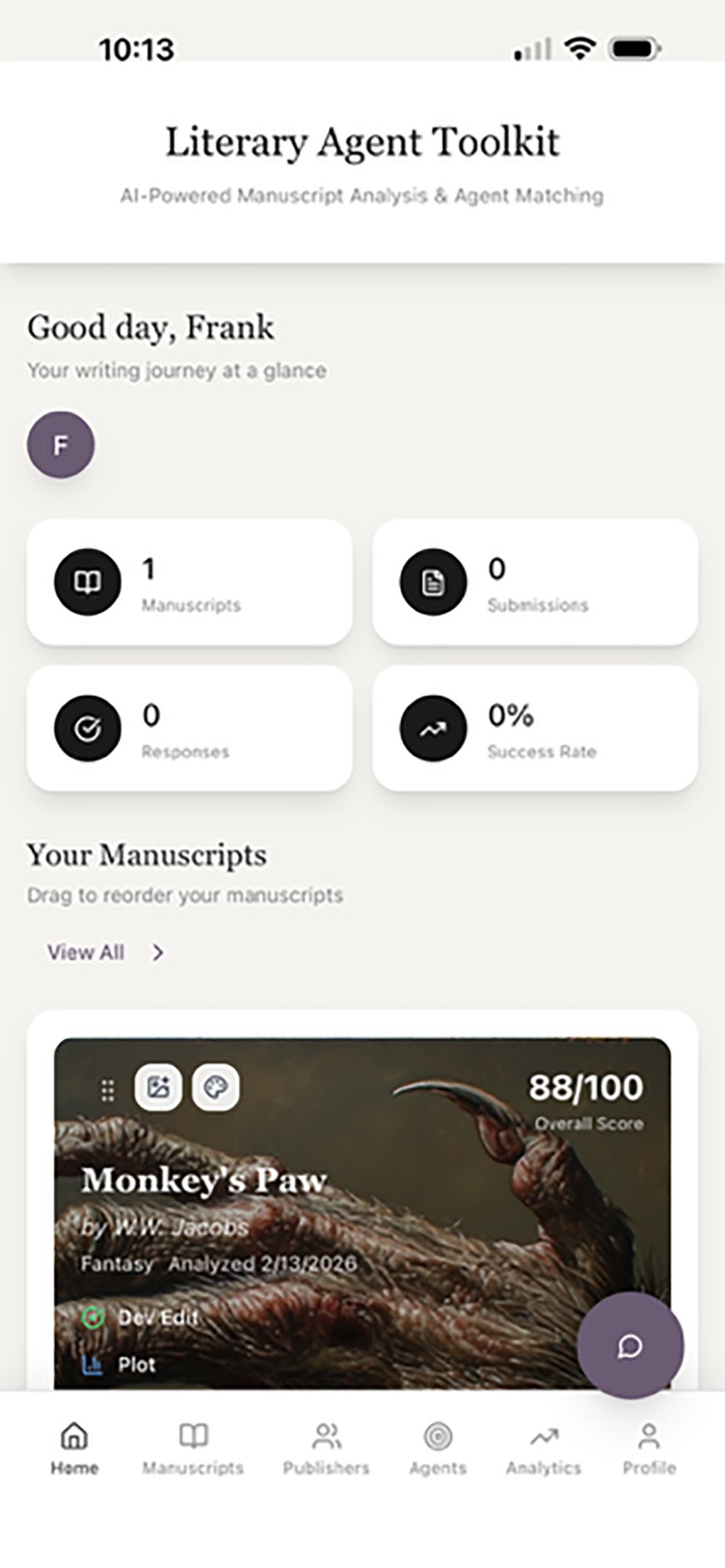 Literary Agent Toolkit App